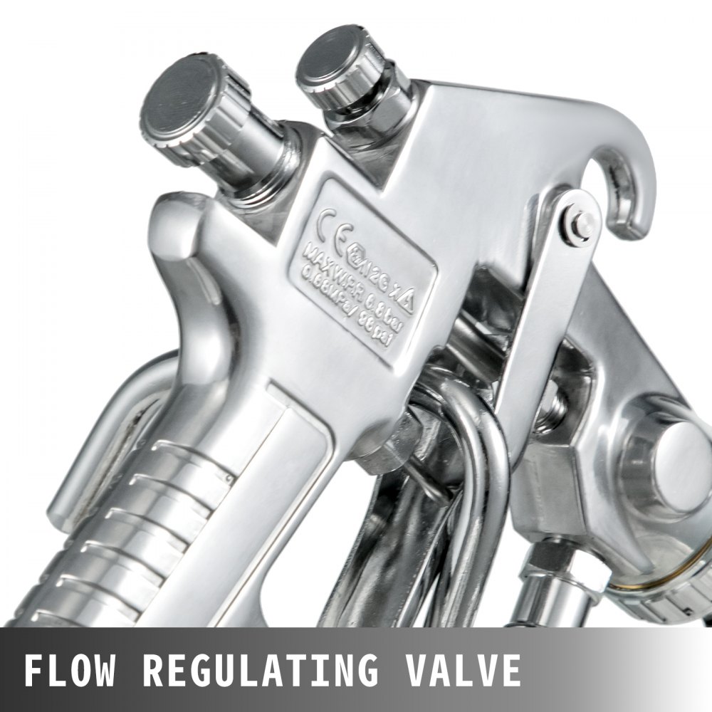 2L Pressure Pot Paint Spray Gun Tank 2.5mm 1/4 Fluid Outlet Commercial Lacquer