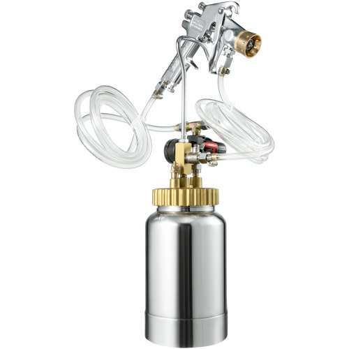 Vevor Paint Tank 2L Pressure Pot Paint Sprayer 0.5 Gallon Paint Pressure Pot Tank 4.0mm Nozzle Regulator