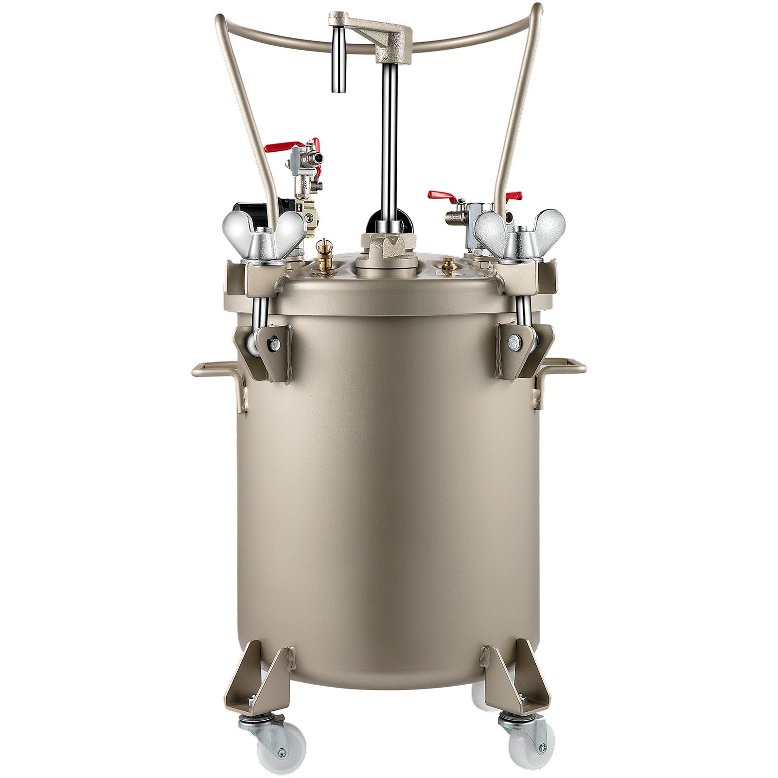 VEVOR 10.5G/40L Spray Paint Pressure Pot Tank Manual Air Paint Pressure Pot Gold