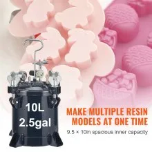 VEVOR Spray Paint Pressure Pot Tank 10L/2.5gal Resin Pressure Feed Paint Tank