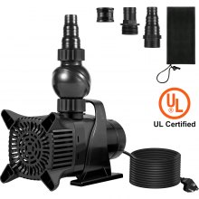 VEVOR Submersible Water Pump 4000GPH Pond Pump 22FT 330W for Waterfall Fountain
