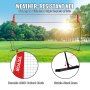 VEVOR Freestanding Volleyball Training Net with Stand Carry Bag Indoor Outdoor