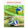 Volleyball Training Net System Adjustable Practice Equipment Indoor Outdoor