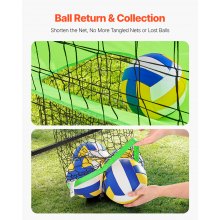 Volleyball Training Net System Adjustable Practice Equipment Indoor Outdoor