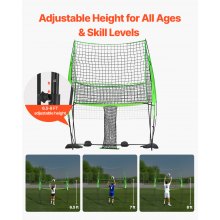 Volleyball Training Net System Adjustable Practice Equipment Indoor Outdoor