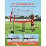 Volleyball Training Net System Adjustable Practice Equipment Indoor Outdoor
