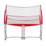 VEVOR 2-in-1 Volleyball Training Net System, Freely Height-Adjustable Practice Equipment with Ball Return, Portable Net Station, Easy Setup for Backyard Indoor Outdoor Serving Spiking Improve Accuracy