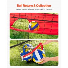 Volleyball Training Net System Adjustable Practice Equipment Indoor Outdoor