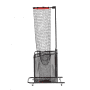 VEVOR Volleyball Setter Training Equipment, Angle and Height Adjustable Volleyball Trainer, Portable Practice Net with Cart, Wheels, Carrying Bag, Indoor Outdoor Target Net for Serving Spiking Setting