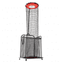 VEVOR Volleyball Setter Training Equipment, Angle and Height Adjustable Volleyball Trainer, Portable Practice Net with Cart, Wheels, Carrying Bag, Indoor Outdoor Target Net for Serving Spiking Setting