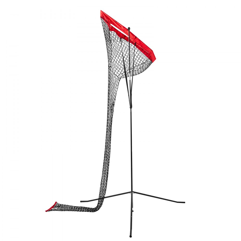 VEVOR Volleyball Setter Training Equipment, Angle and Height Adjustable Volleyball Trainer, Portable Practice Net with Steel Base, Carrying Bag, Indoor Outdoor Target Net for Serving Spiking Setting