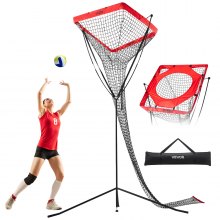 Volleyball Setter Training Equipment Trainer Net Angle and Height Adjustable