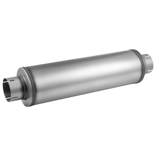 ALFLOW 4 Inch Diesel Exhaust Muffler – Stainless Steel Resonator Tip, 4" Inlet/Outlet