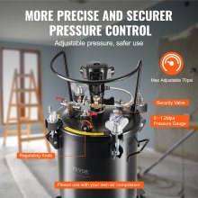 VEVOR Spray Paint Pressure Pot Tank 30 L/7.5 gal Fully Automatic Stirring 70 psi