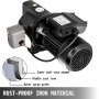 VEVOR Shallow Well Jet Pump with Pressure Switch 1HP Jet Water Pump 216.5 ft Cast Iron Jet Pump to Supply Fresh ell Water to Residential Homes Farms Cabins