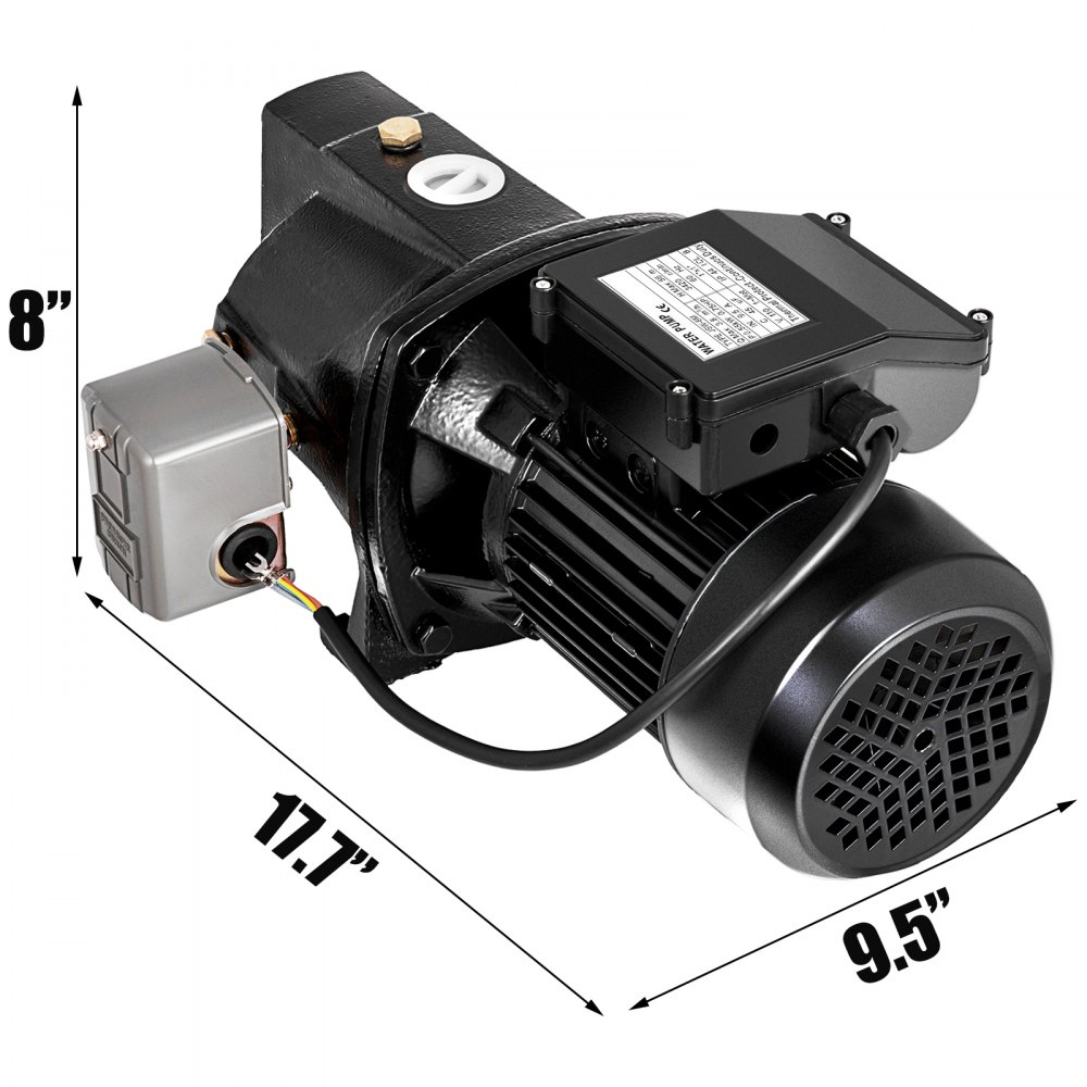 3/4 Hp Shallow Well Jet Pump W / Pressure Switch 1inch Jet Pump 110v