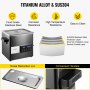 Vevor Touch Ultrasonic Cleaner Ultrasonic Cleaning Machine 13l Stainless Steel