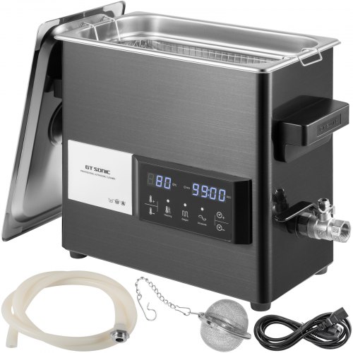 Vevor Touch Ultrasonic Cleaner Ultrasonic Cleaning Machine 6l Stainless Steel