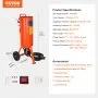 VEVOR 10 Gallon Heavy-Duty Sand Blaster, 60-110 PSI High Pressure Sandblaster, Portable Abrasive Blasting Tank, Air Sand Blasting Kit with 2 Ceramic Nozzles & 7.5ft Hose for Stain, Rust, Paint Removal
