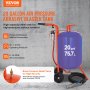 VEVOR 20 Gallon Sand Blaster 60-110 PSI High Pressure Sandblaster with 4 Nozzles