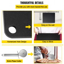 VEVOR Steel Pizza Stone, 16.1" x 14.2" x 0.4, A36 Steel Baking Steel Pizza Stone for Oven and Grill, Large Size Steel Pizza Pan with 20x Higher Conductivity for Pizza and Bread Baking Indoor & Outdoor