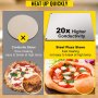 VEVOR Pizza en acier de cuisson, pierre à pizza rectangulaire en acier, plaque à pizza en acier de 14" x 20", plaque à pizza en acier de 0,4" d'épaisseur, acier à pizza haute performance pour four, surface de cuisson pour la cuisson au four et la pâtisserie