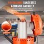 VEVOR 28 Gal Vacuum Sand Blaster Bezprašný pískovač s 1200W vakuovým systémem