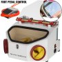 VEVOR Dental Sandblaster 2 Pen + 2 Tank Dental Lab hiekkapuhalluslaite LED-valolla ja suuren ikkunan hiekkapuhalluskone jalkapolkimella