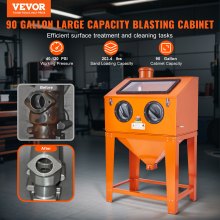 VEVOR 90 Gallon Sandblasting Cabinet with 1.8 Gallon Dust Collection System
