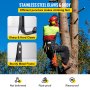 VEVOR Tree Climbing Spikes, 1 Pair Alloy Steel Pole Climbing Spurs, w/ Adjustable Straps and EVA Leg Padding, Arborist Equipment for Climbers, Logging, Hunting Observation, Fruit Picking