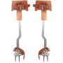 VEVOR Púas para trepar árboles, 1 par de espuelas para trepar postes de acero inoxidable, con correas ajustables y acolchado de cuero de vaca, equipo arborista para escaladores, tala, observación de caza, recolección de frutas