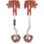 VEVOR Púas para trepar árboles, 1 par de espuelas para trepar postes de acero inoxidable, con correas ajustables y acolchado de cuero de vaca, equipo arborista para escaladores, tala, observación de caza, recolección de frutas