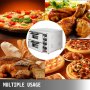 Electric 3000w Pizza Oven Double Deck Commercial Stainless Steel Bake Broiler