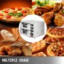 VEVOR 14'' Commercial Pizza Oven Countertop,110V 3000W Stainless Steel Electric Pizza Oven,Electric Countertop Pizza Double Deck Layer Multipurpose Snack Oven for Restaurant Home Pizza Pretzels Baked.