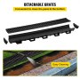 VEVOR Drainage Trench Driveway Channel Drain Kit Plastic Grate-5.7"x3.1"-3 Pack