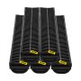 VEVOR Trench Drain System, Channel Drain with Plastic Grate, 14.5 x 8cm HDPE Drainage Trench, Black Plastic Garage Floor Drain, 5x39 Trench Drain Grate, with 5 End Caps, for Garden, Driveway-5 Pack