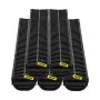VEVOR Trench Drain System, Channel Drain with Plastic Grate, 5.7x3.1-Inch HDPE Drainage Trench, Black Plastic Garage Floor Drain, 5x39 Trench Drain Grate, with 5 End Caps, for Garden, Driveway-5 Pack
