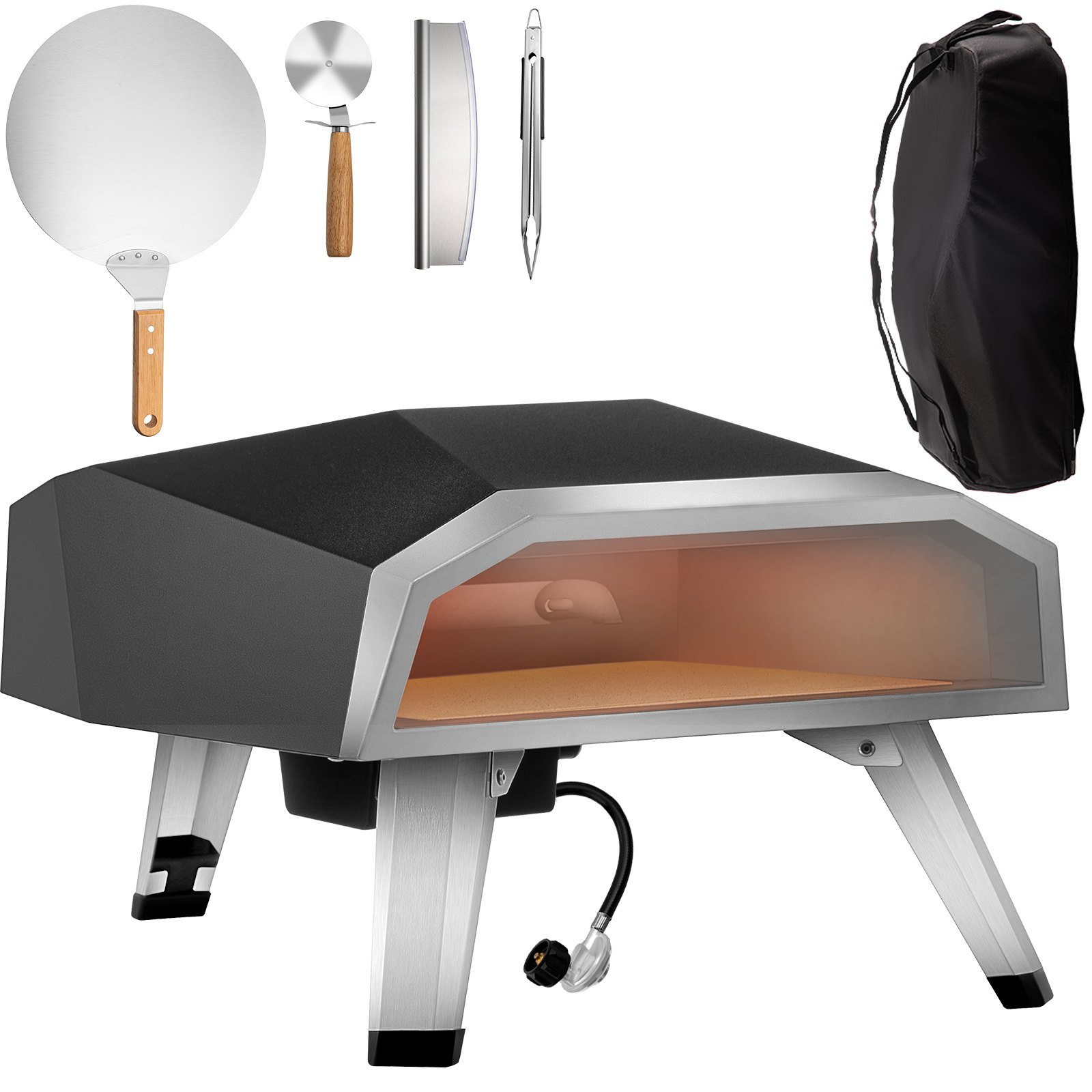 VEVOR Gas Pizza Oven Propane Pizza Oven Stainless Steel Pizza Oven for 12" Pizza