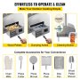 VEVOR Steel Pizza Oven Wood-fire Charcoal Oven Outdoor Portable Barbecue Camp
