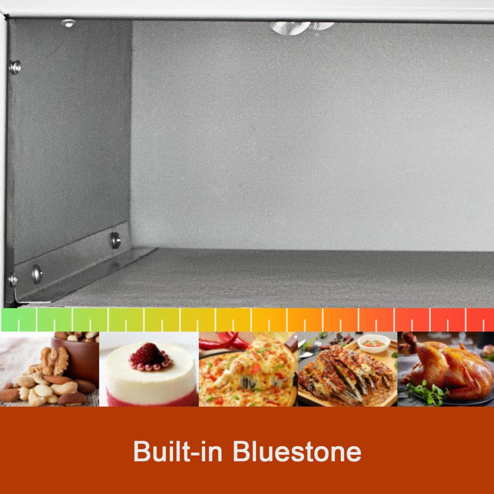 Commercial Electric Pizza Oven 2000W Single Deck Baking Machine Stainless Steel