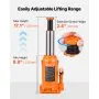 VEVOR Hydraulic Bottle Jack, 20 Ton (44092 lbs) Load Capacity, 225-435 mm Lifting Range, Heavy Duty Welded Bottle Jack for Car, SUV, Pickup, Auto Repair, House Lift and Agricultural Equipment, Orange