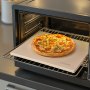 VEVOR Pizza Stone, 406 x 355 mm Rectangular Cordierite Pizza Stone, Extra Large Baking-Stone with Scraper, 15 mm Thick Heat-Resistant Cordierite, for Kitchen Oven, Baking Bread & Pizzas, BBQ Grilling