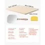 VEVOR Pizza Stone, 508 x 355 mm Rectangular Cordierite Pizza Stone, Extra Large Baking-Stone with Aluminum Peel, 15 mm Thick Heat-Resistant Cordierite, for Oven, Baking Bread & Pizzas, BBQ Grilling