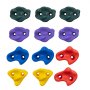 VEVOR Ninja Tree Climbing Kit, 12 Tree Climbing Holds and 6 Ratchet Straps, Large Climbing Rocks for Kids and Adults Climber, Various Colors and Shapes, for Outdoor Ninja Warrior Obstacle Training