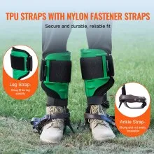 VEVOR Tree Climbing Spikes Climbing Spurs Alloy Steel Arborist Equipment Green