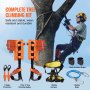 VEVOR Tree Climbing Spikes Σετ αναρρίχησης Spurs από κράμα χάλυβα Λαγός σχοινιού ασφαλείας