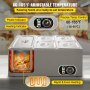 VEVOR Commercial Food Warmer Bain Marie 5-Pan Buffet Food Warmer Stainless Steel
