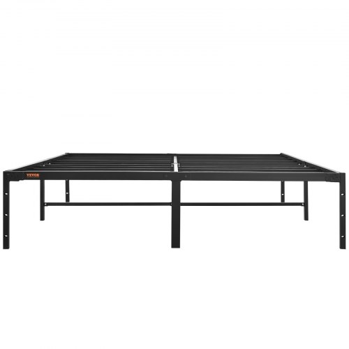VEVOR 14 Inch Queen Metal Bed Frame Platform, No Box Spring Needed, 1500 lbs Loading Capacity Embedded Heavy Duty Mattress Foundation with Steel Slat Support, Easy Assembly, Noise Free