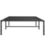 VEVOR 14 inch twin metal bed frame in black with sturdy steel slats and support beams.