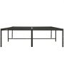 black VEVOR queen metal bed frame with sturdy construction and minimalist design, offering strong support.